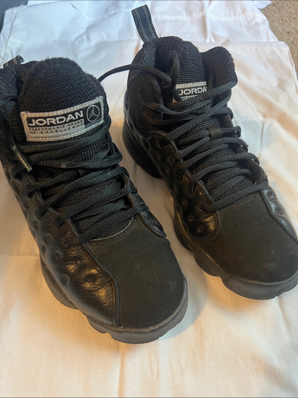 Jordan Black High-Top Athletic Sneakers